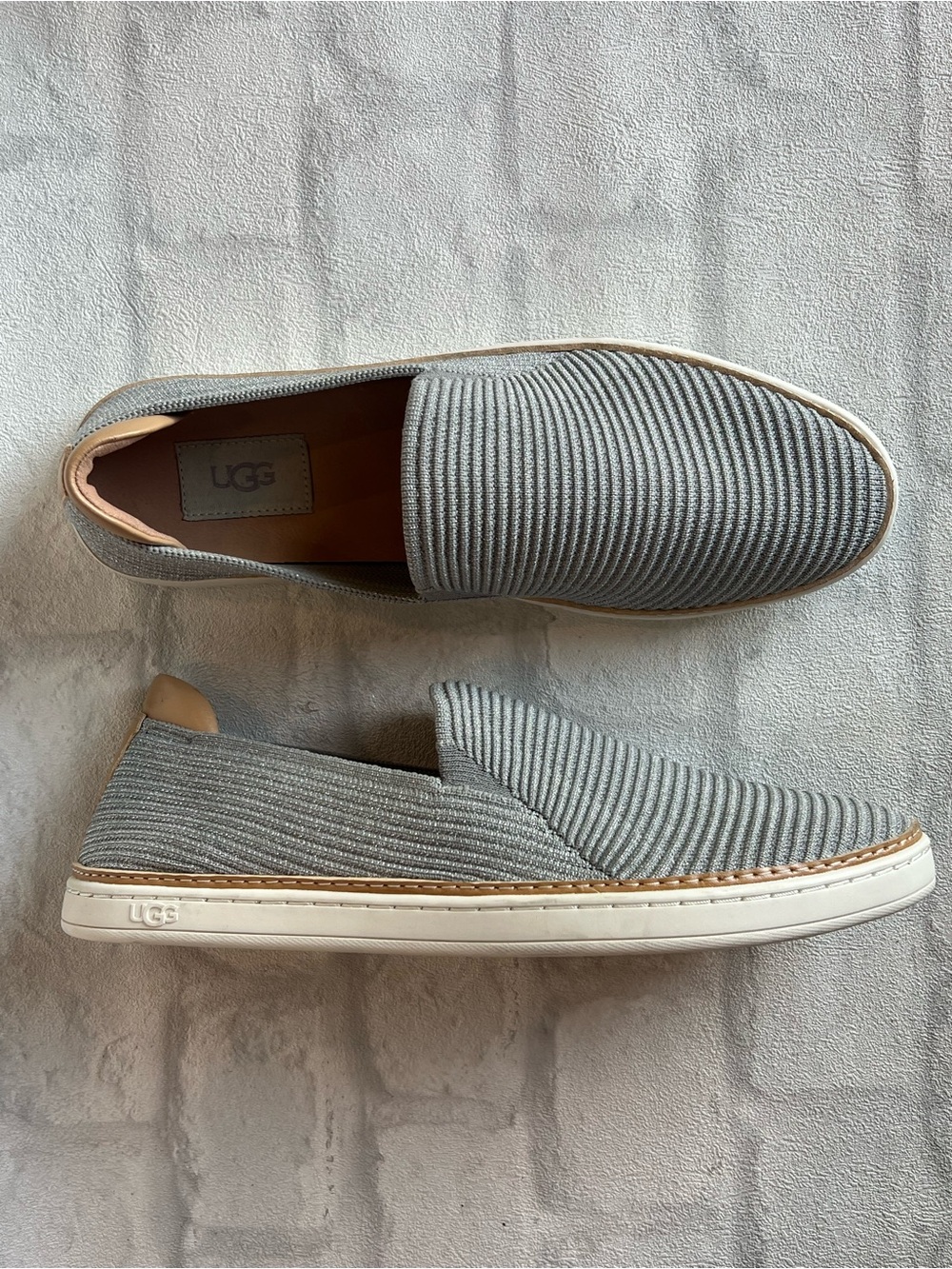 UGG‎ Light Gray/Silver Sammy Slip-On Sneakers